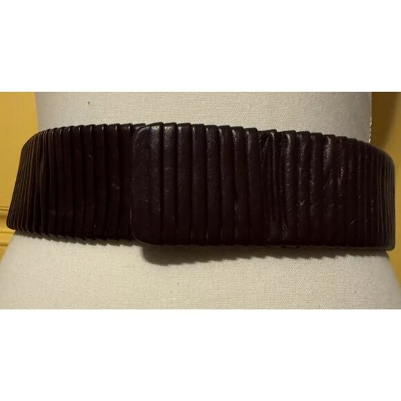 Vintage Jill Stuart Belt Medium Statement Wide Gathered Style Hidden Hooks - Picture 1 of 8